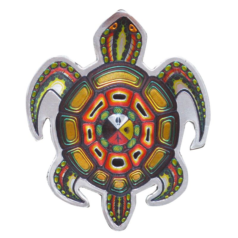 Metallic Medicine Turtle Magnet by James Jacko - Click Image to Close